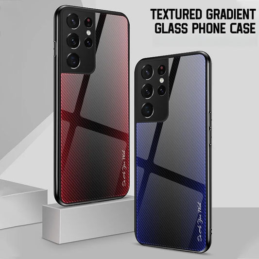Gradient Texture Glass Case for Samsung Galaxy