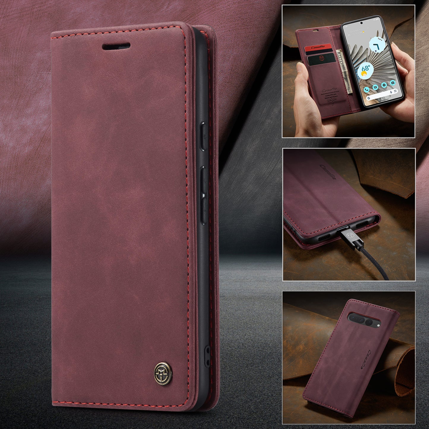 Multi-Function Retro Wallet Case for Google Pixel