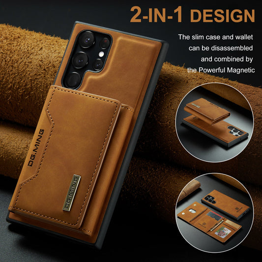 2 in 1 Detachable Leather Wallet Case For Samsung Galaxy Series