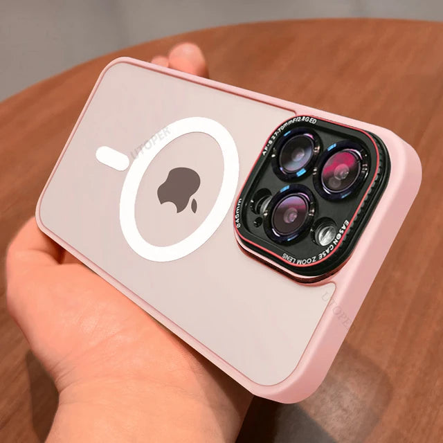 Matt Translucent Shockproof Magsafe Phone Case for iPhone