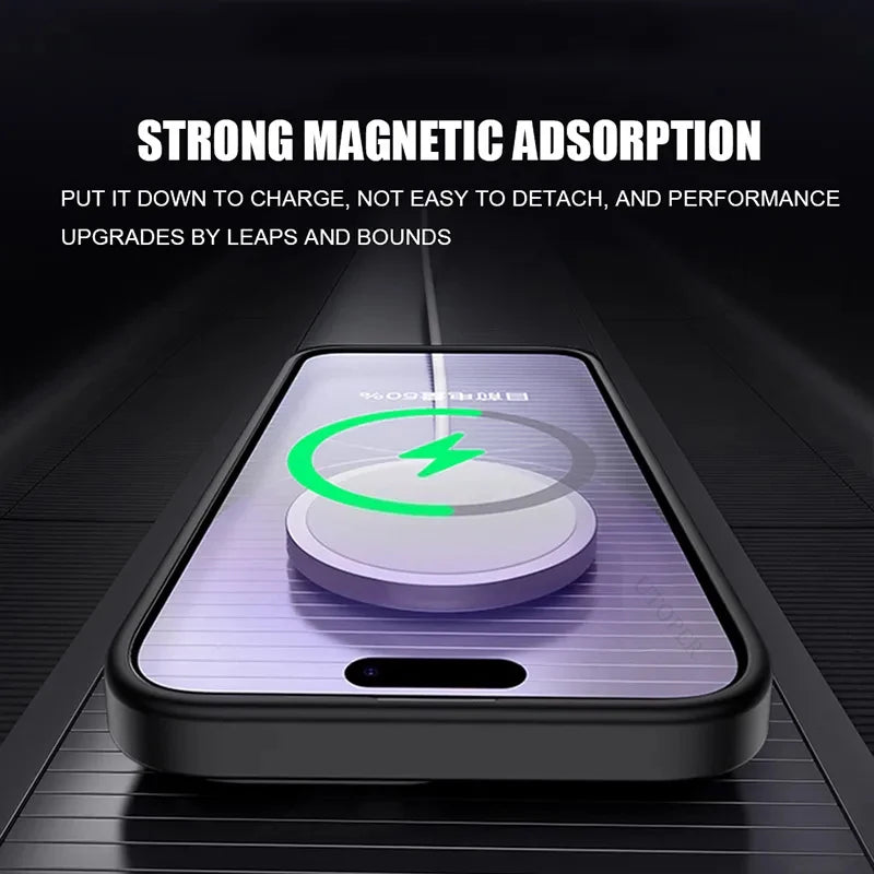 Matt Translucent Shockproof Magsafe Phone Case for iPhone