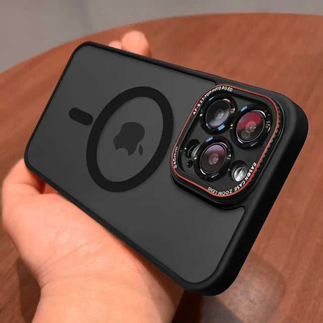 Matt Translucent Shockproof Magsafe Phone Case for iPhone