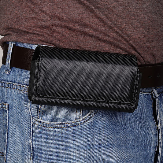 Carbon Fiber Texture Phone Holster with Belt Clip
