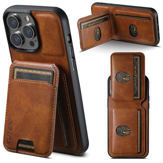 Retro Card Holder Phone Case for iPhone