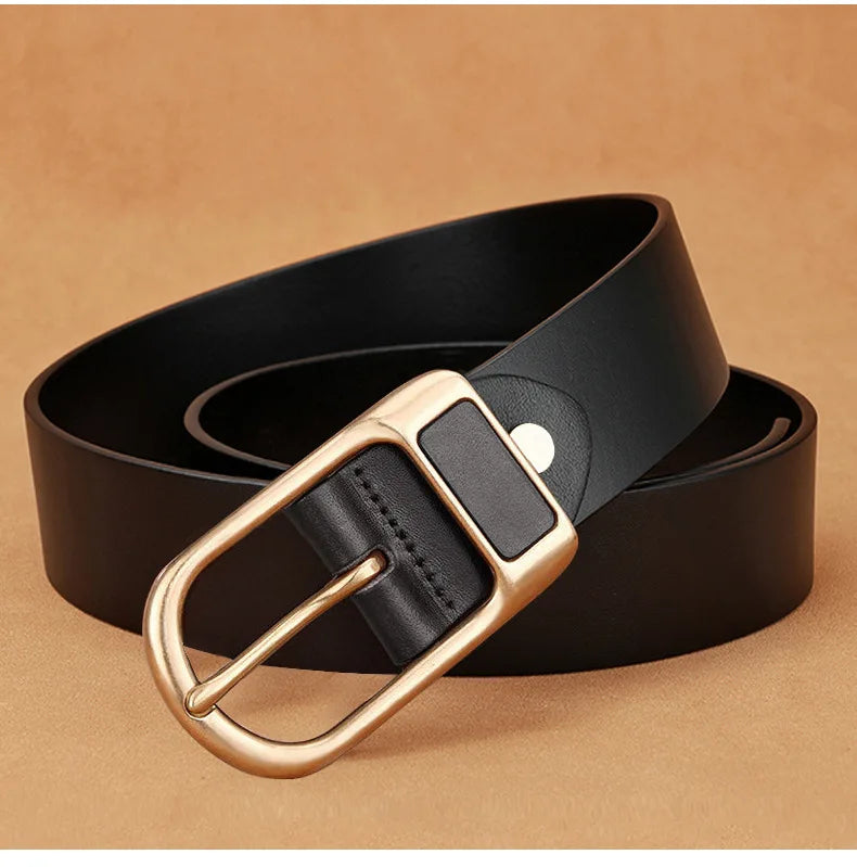 Luxury Leather Cowhide Men's Belt