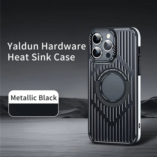 Aluminum Alloy Heat Dissipation Magnetic Phone Case for iPhone
