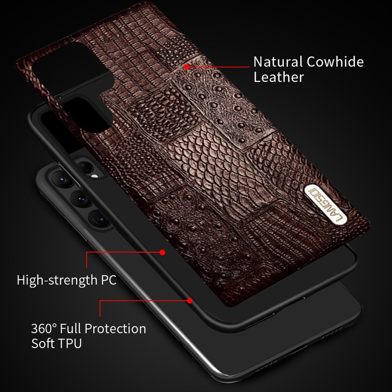 Genuine Leather Retro Case For Samsung Galaxy