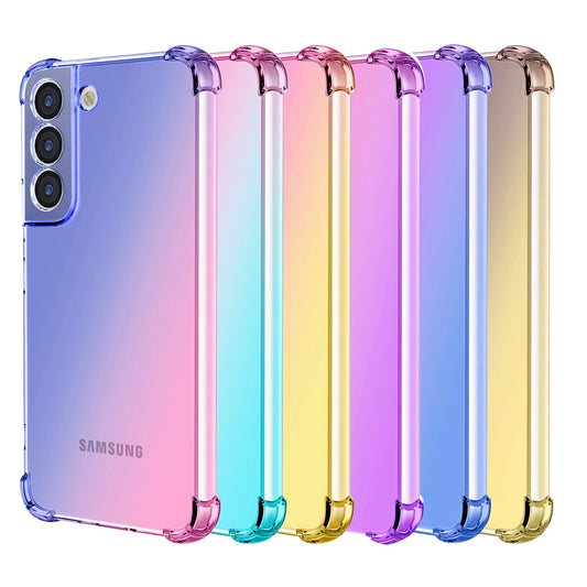 Clear Gradient TPU Shockproof Case for Samsung Galaxy