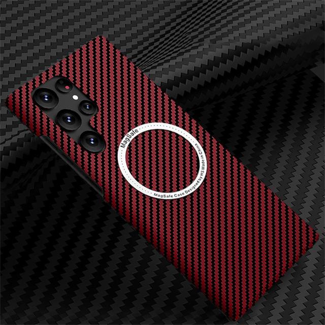 Ultra-thin Carbon Fiber Texture Magnetic Case for Samsung Galaxy
