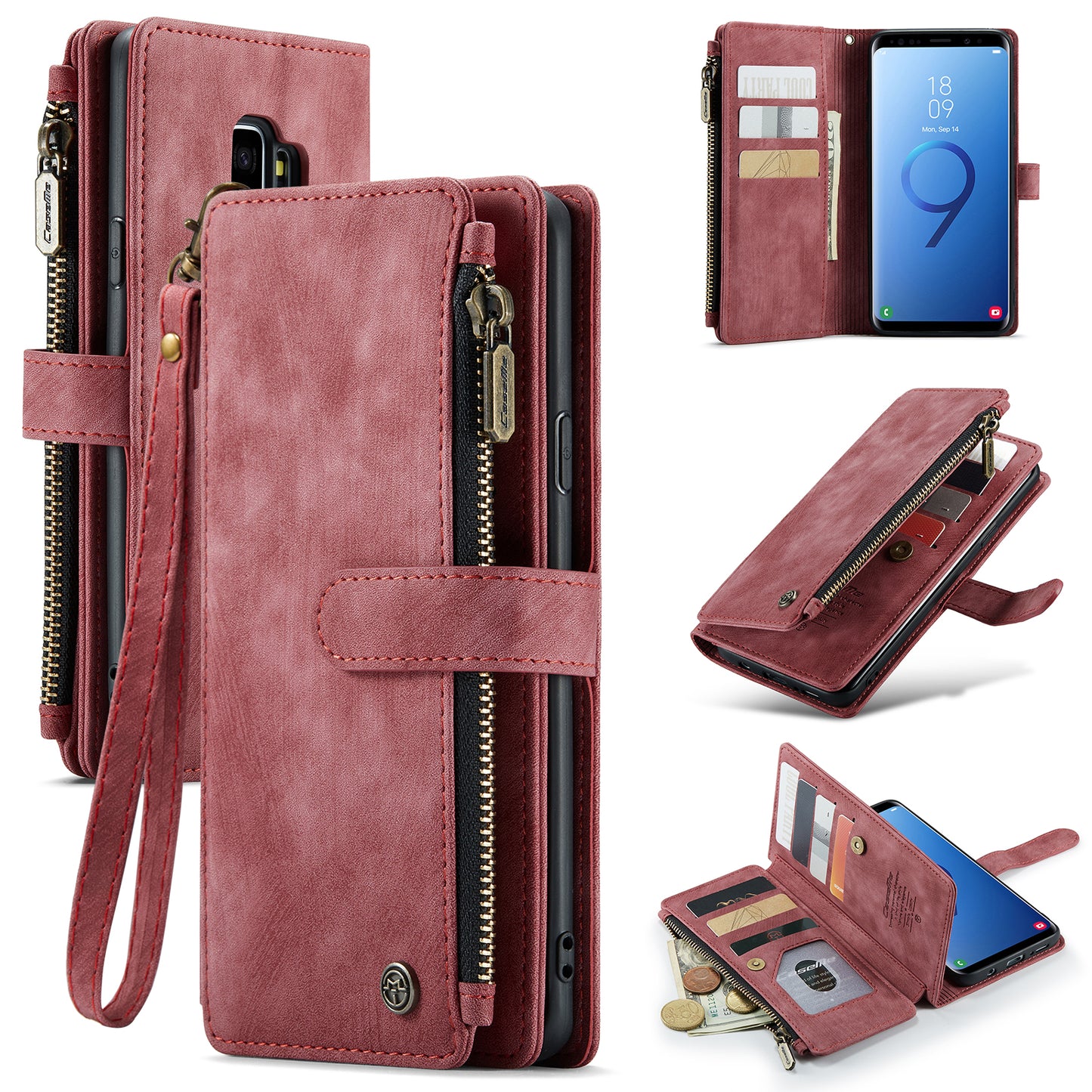 3-in-1 Functionality Durable Wallet Case for Samsung