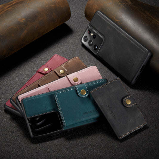2 in 1 Magnetic Wallet Case For Samsung Galaxy