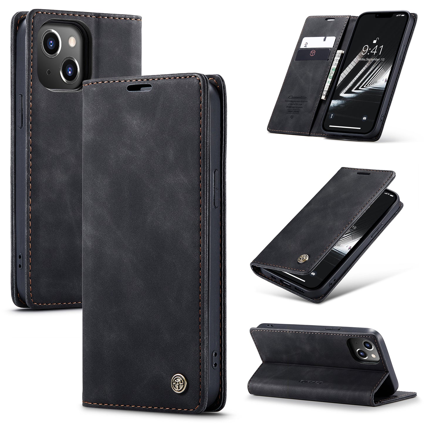 Multi-Function Retro Wallet Case for iPhone