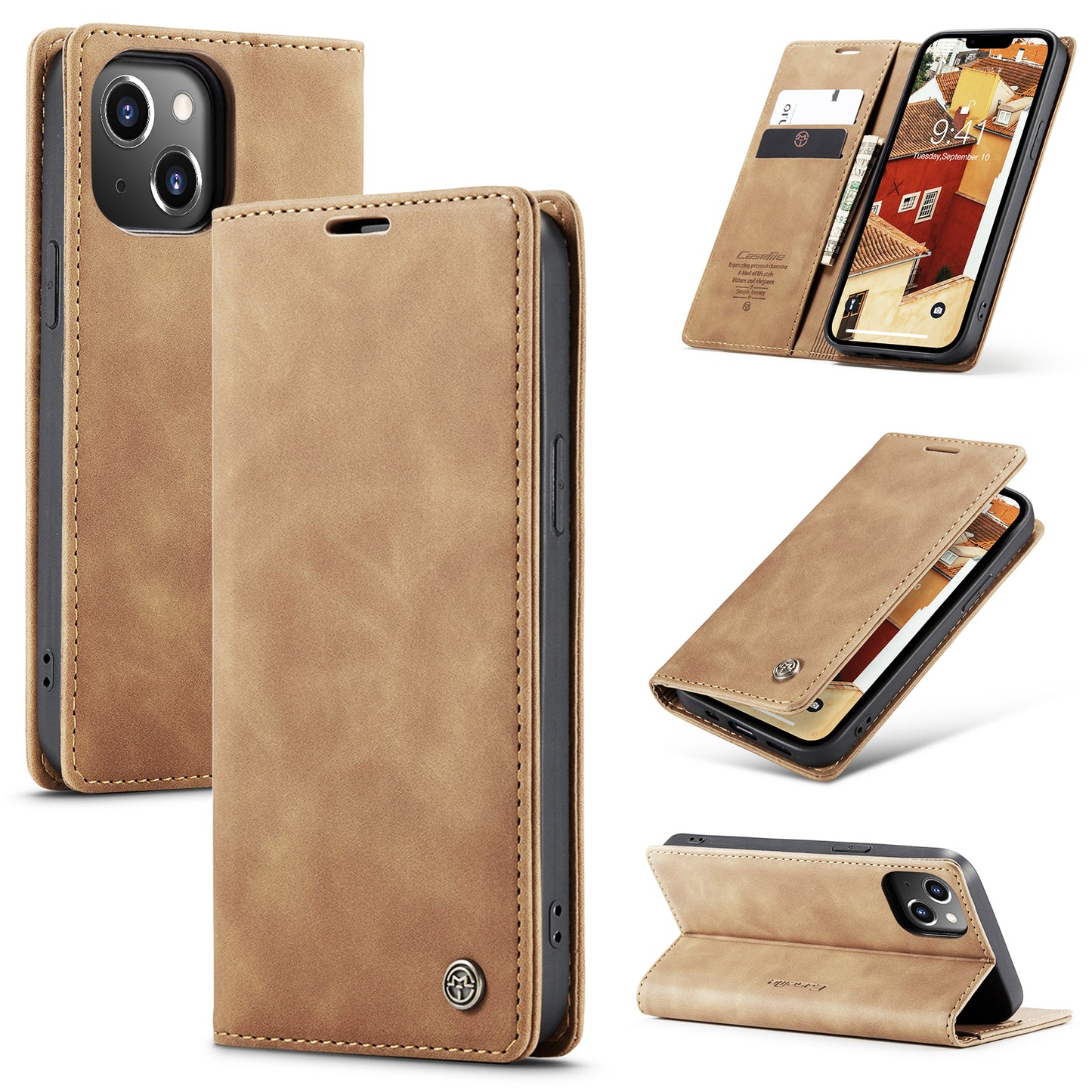 Multi-Function Retro Wallet Case for iPhone