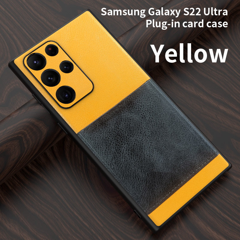 PU Leather Card Pocket Case For Samsung Galaxy