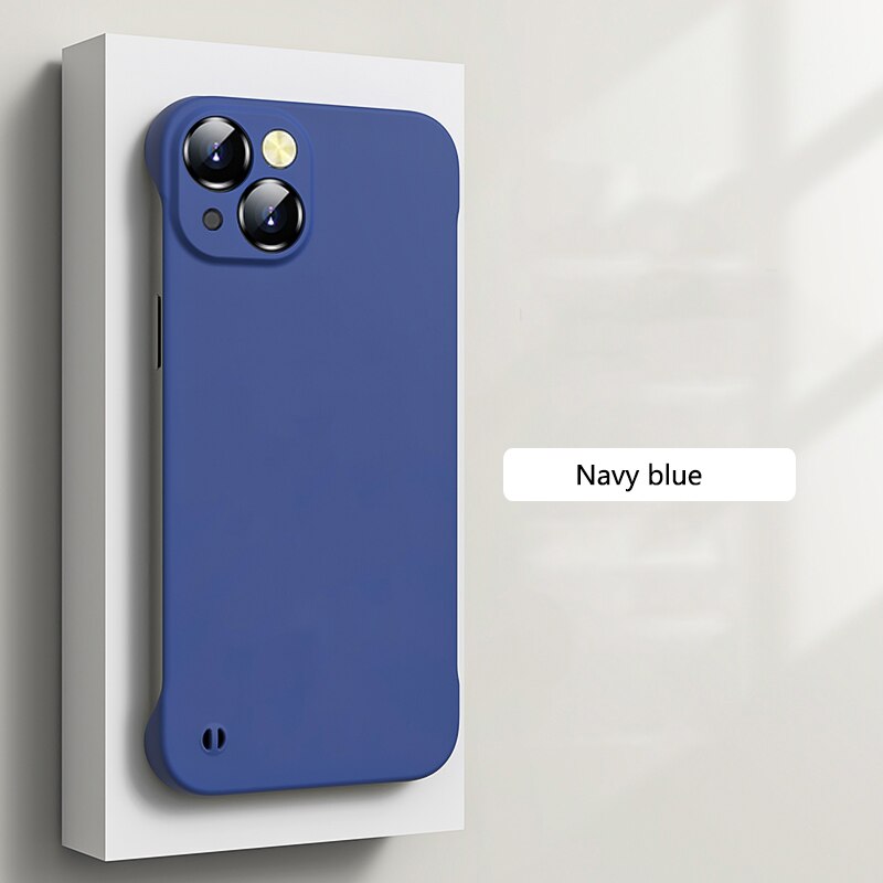 Thin Slim Hard PC Frameless Case For iPhone