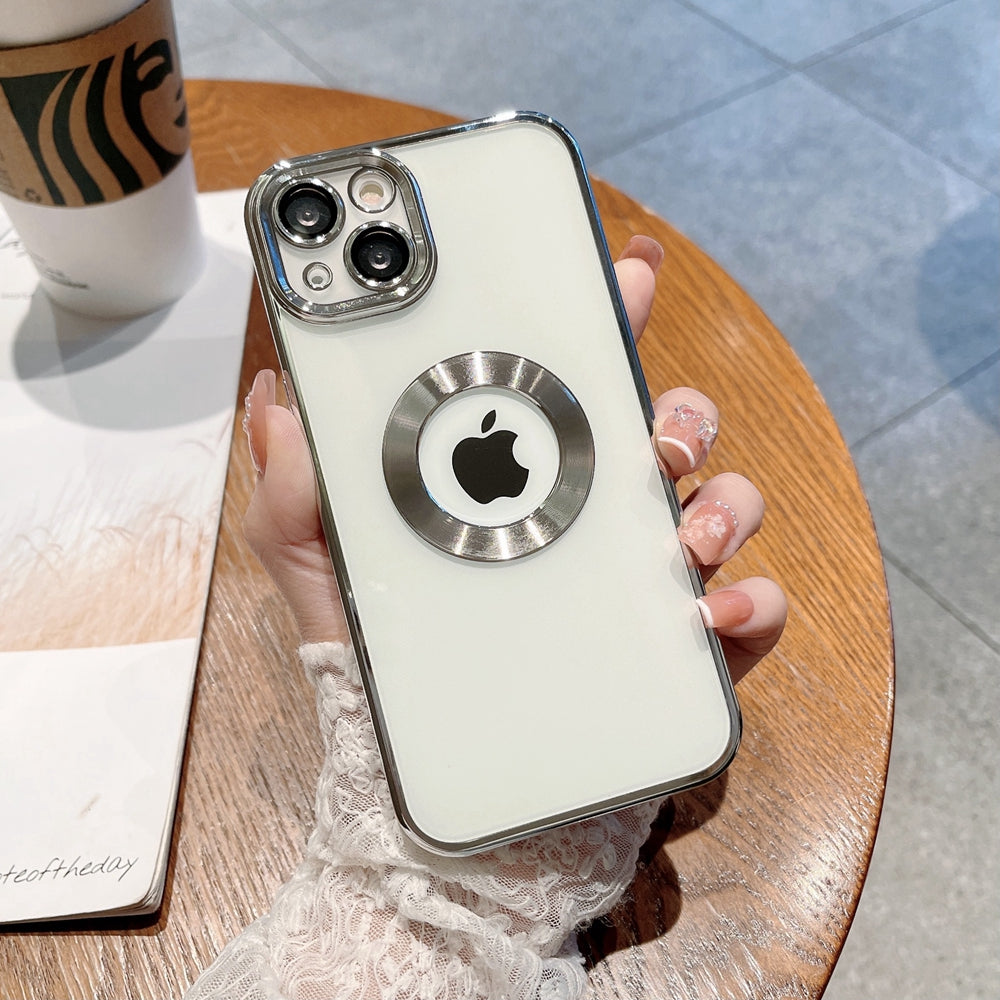 Transparent Plating Shockproof Case for iPhone