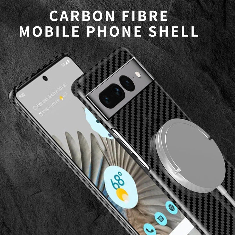 Ultra-thin Carbon Fiber Texture Magnetic Case for Google Pixel