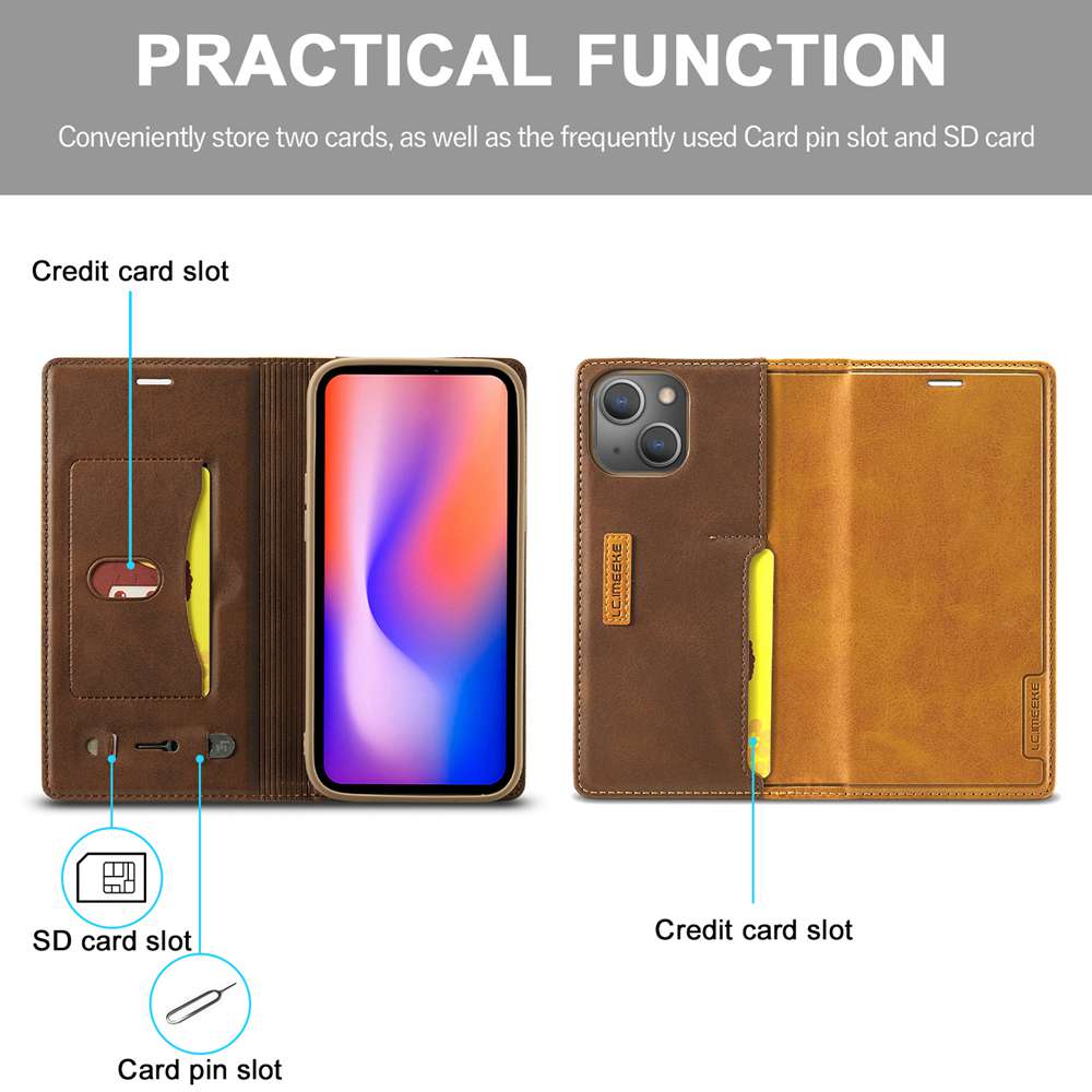 Premium Full Cover Leather Flip Case for iPhone