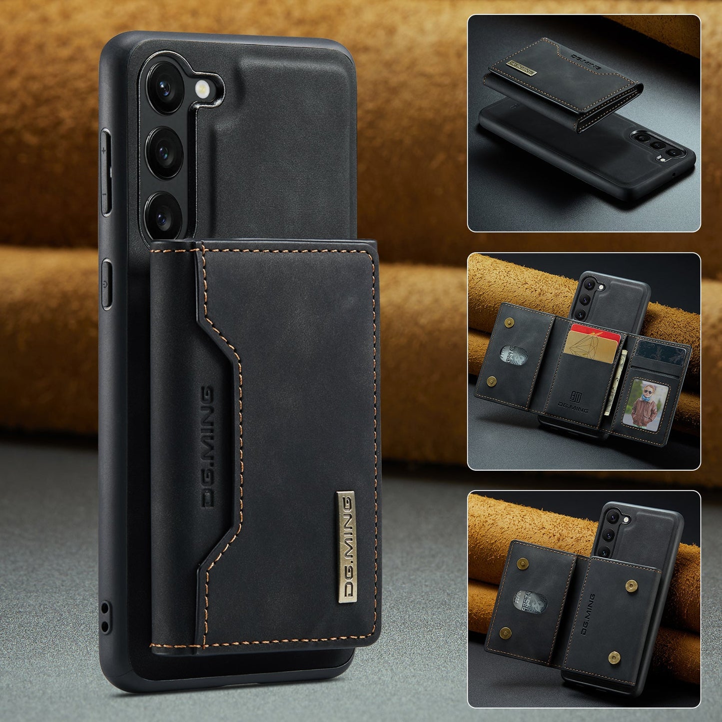 2 in 1 Detachable Leather Wallet Case For Samsung Galaxy A