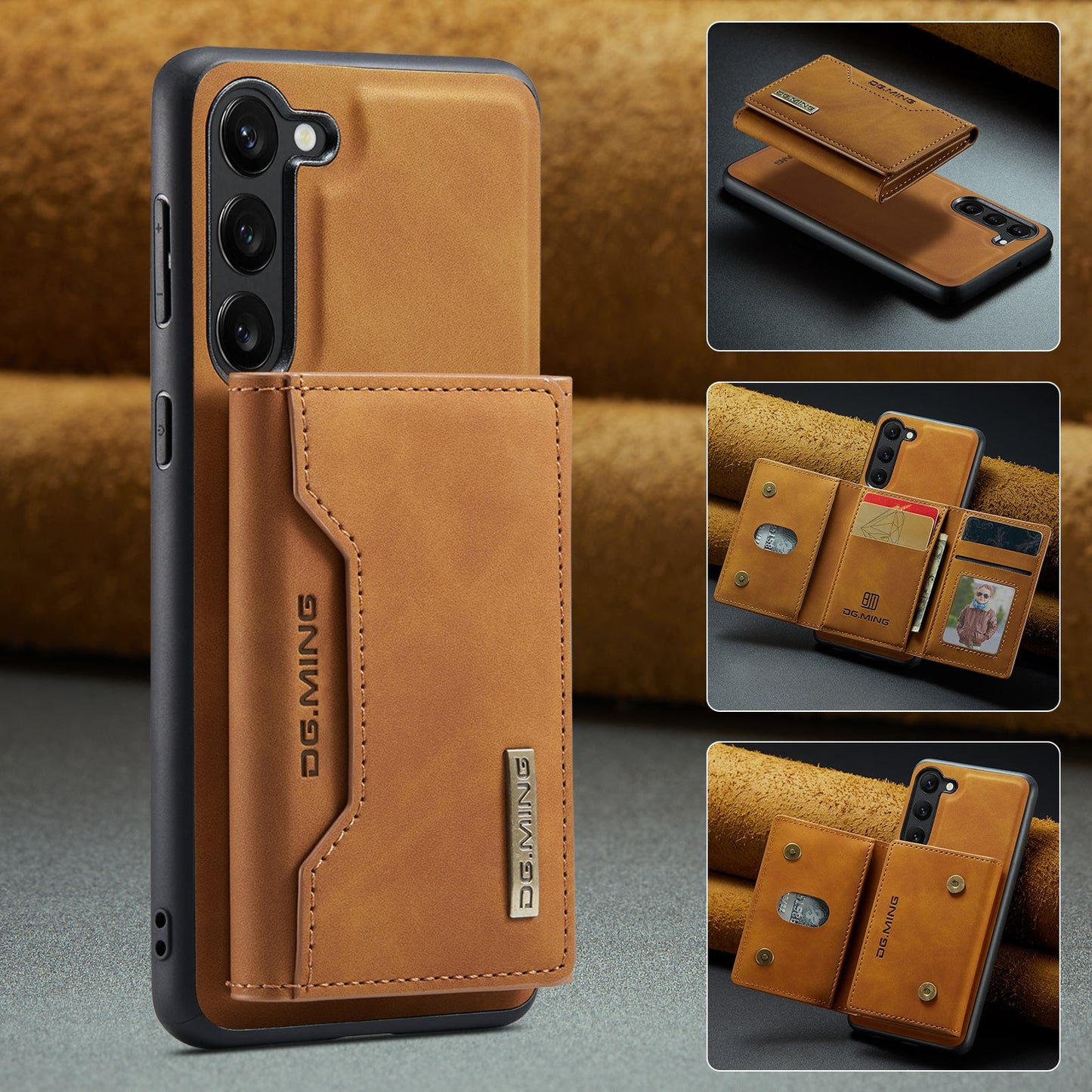 2 in 1 Detachable Leather Wallet Case For Samsung Galaxy A