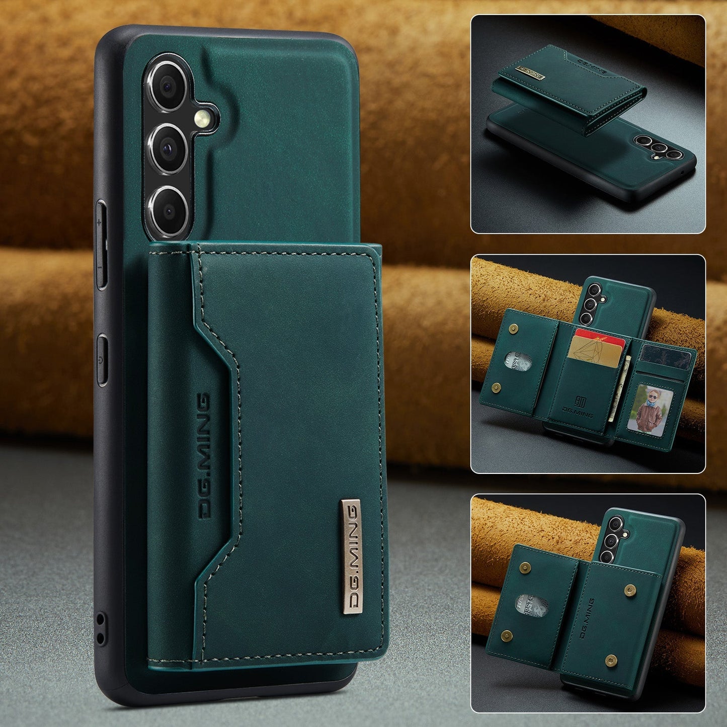 2 in 1 Detachable Leather Wallet Case For Samsung Galaxy A