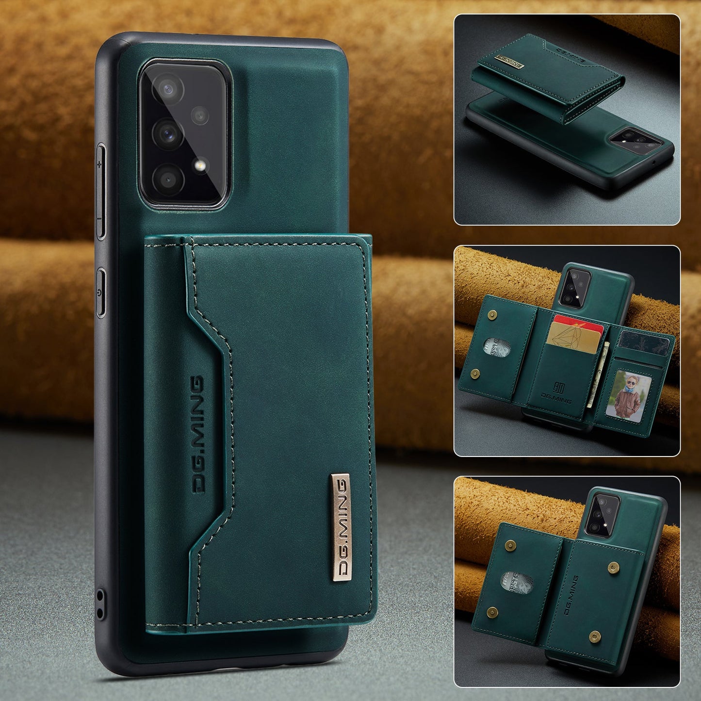 2 in 1 Detachable Leather Wallet Case For Samsung Galaxy A