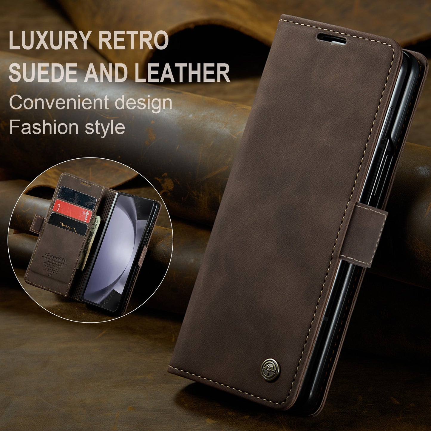 Multi-Function Retro Wallet Case for Samsung Galaxy Z Fold