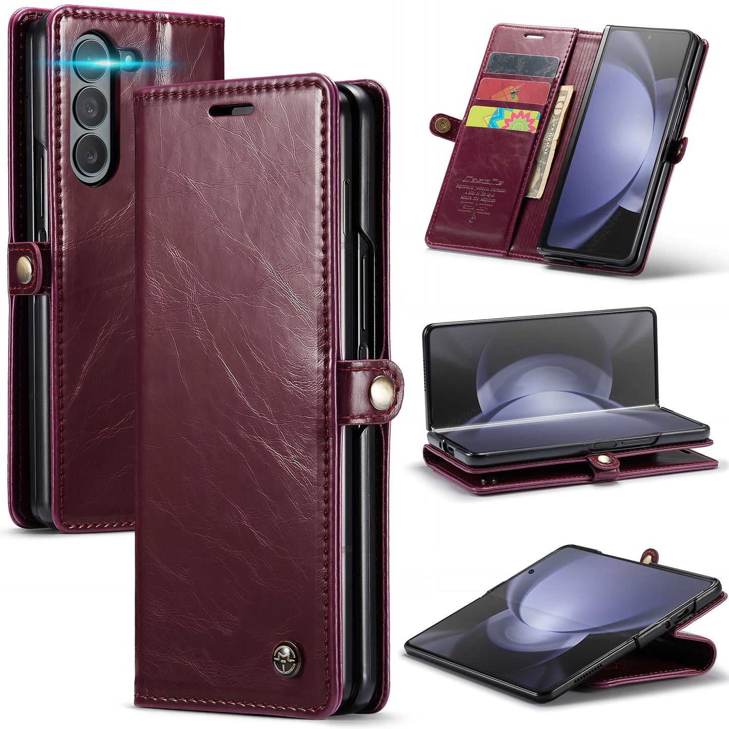 Luxury Flip Leather Phone Case for Galaxy S