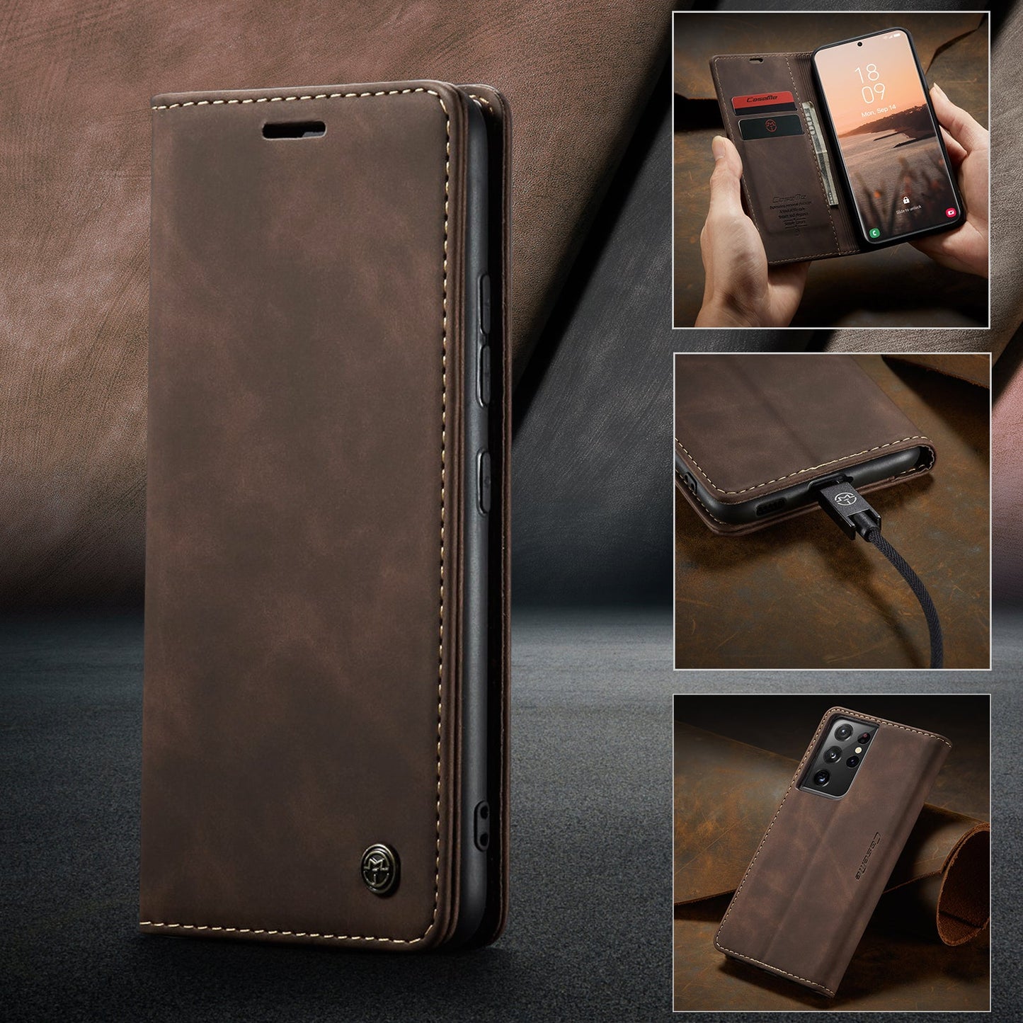 Multi-Function Retro Wallet Case for Samsung Galaxy A