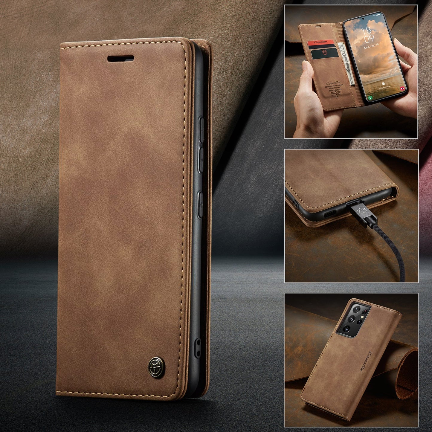 Multi-Function Retro Wallet Case for Samsung Galaxy A