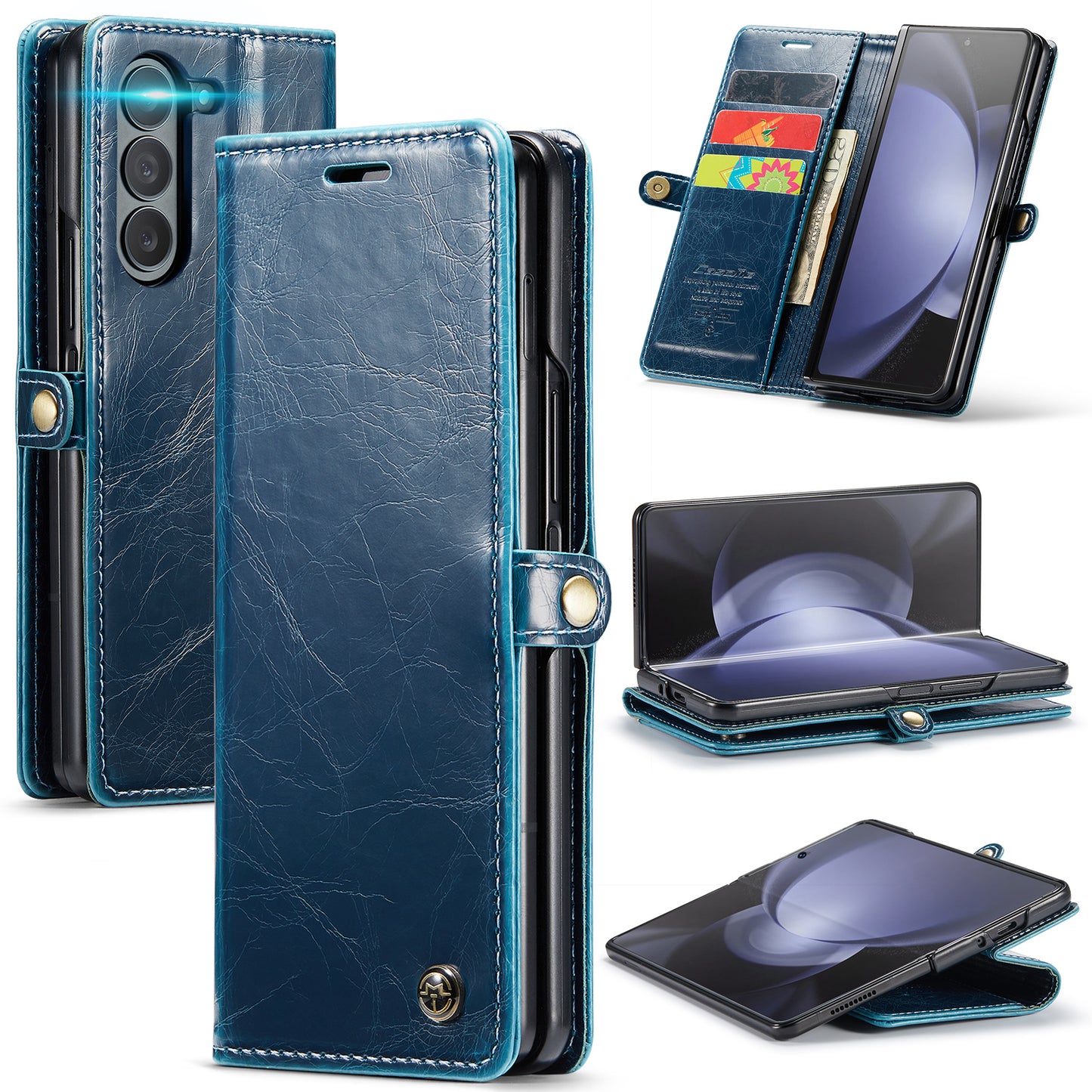 Luxury Flip Leather Phone Case for Galaxy S