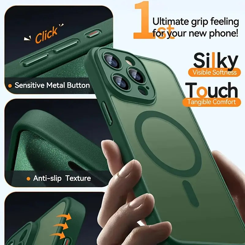 Premium Matte Clear Case for iPhone 17 | Wireless Charging Supported