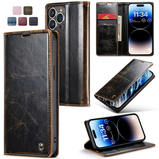 Luxury Flip Leather Phone Case for iPhone