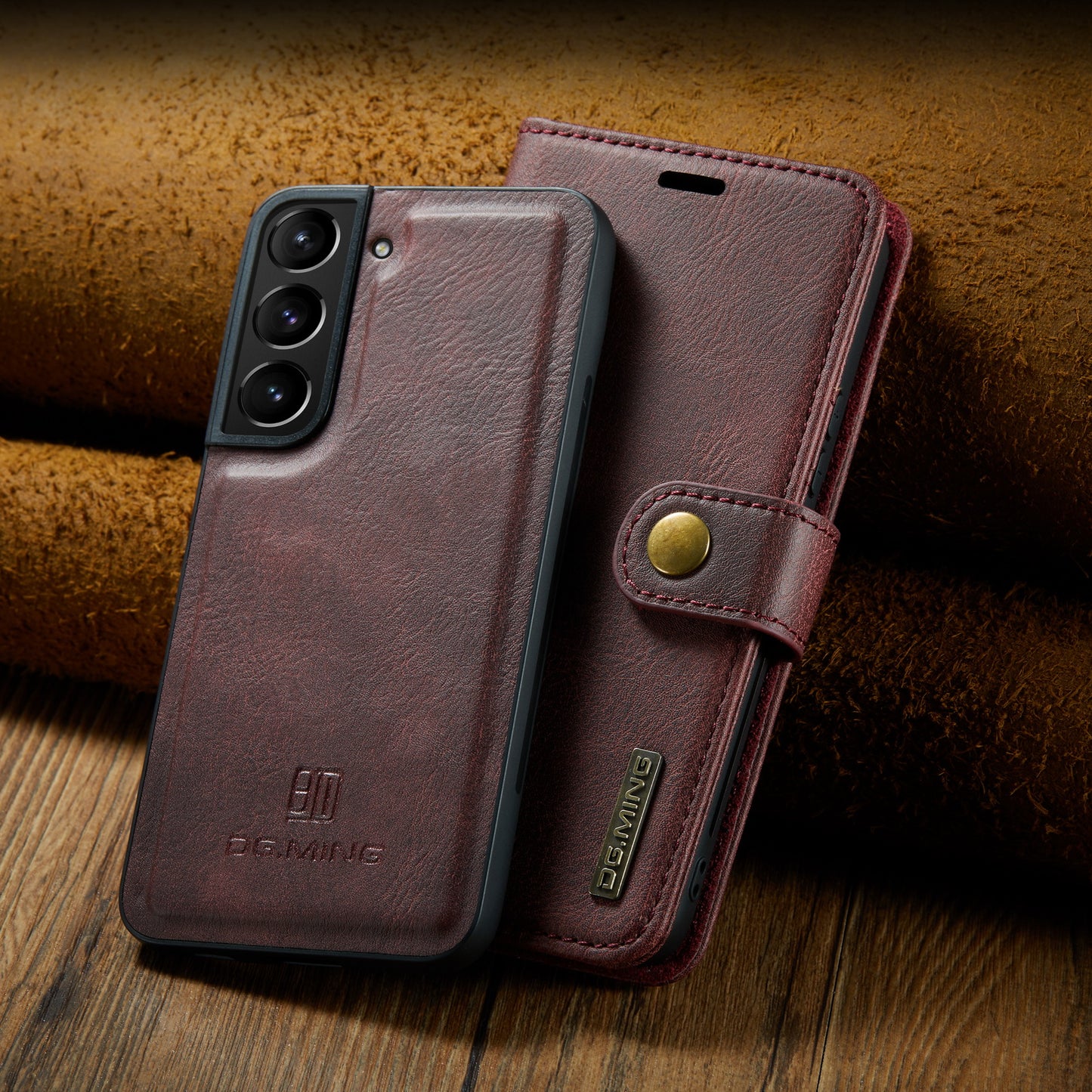 2 in 1 Detachable Flip Leather Case for Samsung Galaxy S21 FE