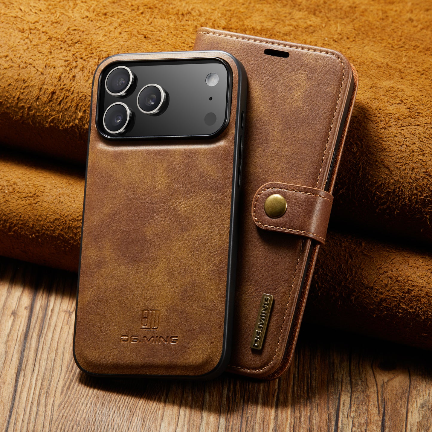 2 in 1 Detachable Flip Leather Case for iPhone 17 Pro Max