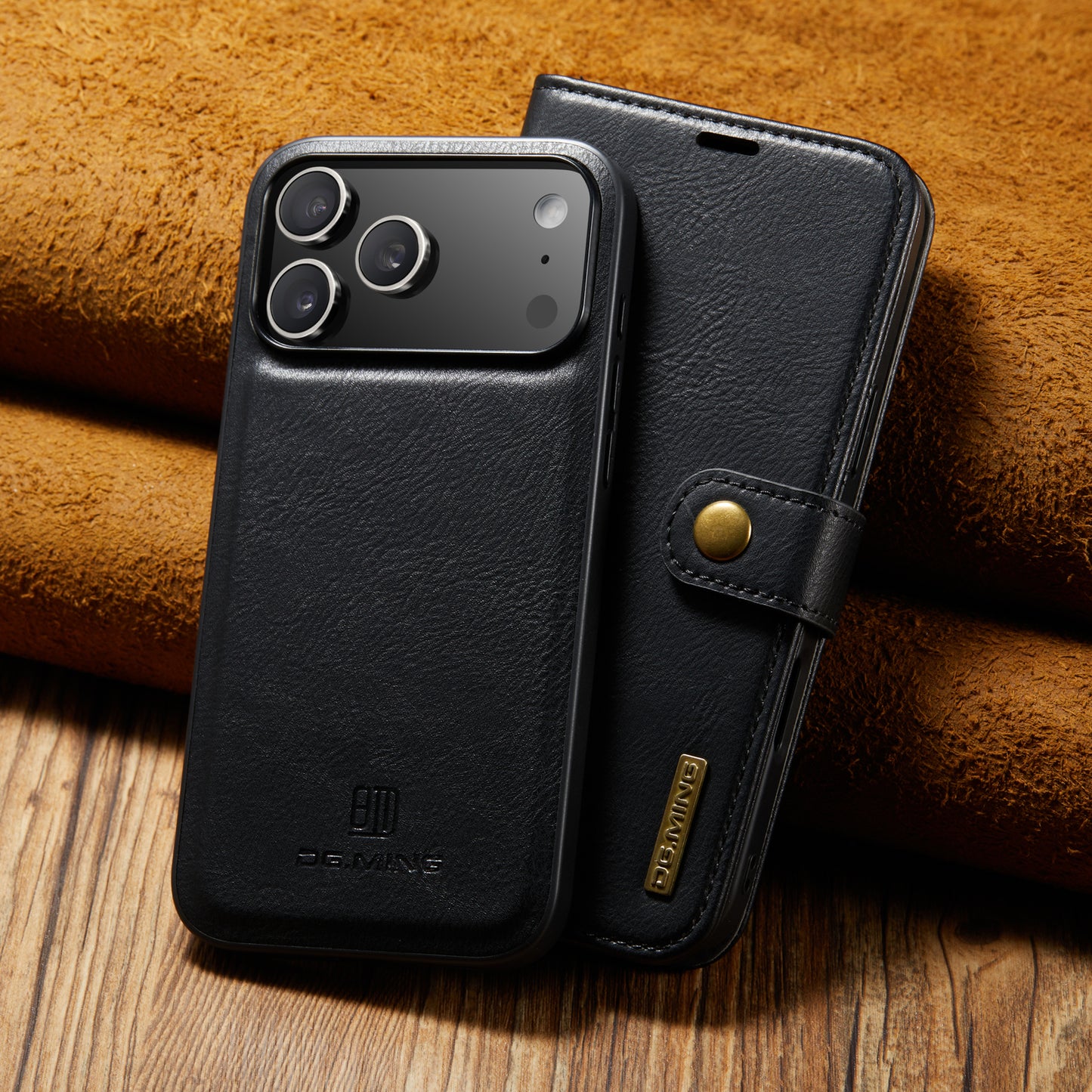 2 in 1 Detachable Flip Leather Case for iPhone 17 Pro Max