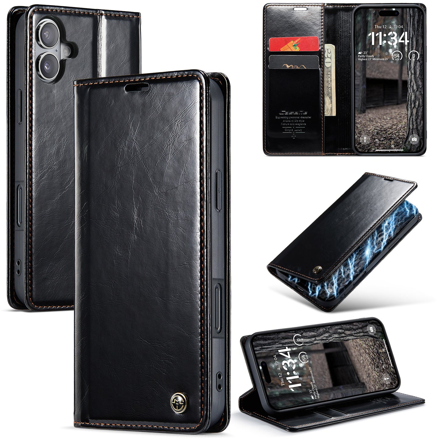 Luxury Flip Leather Phone Case for iPhone