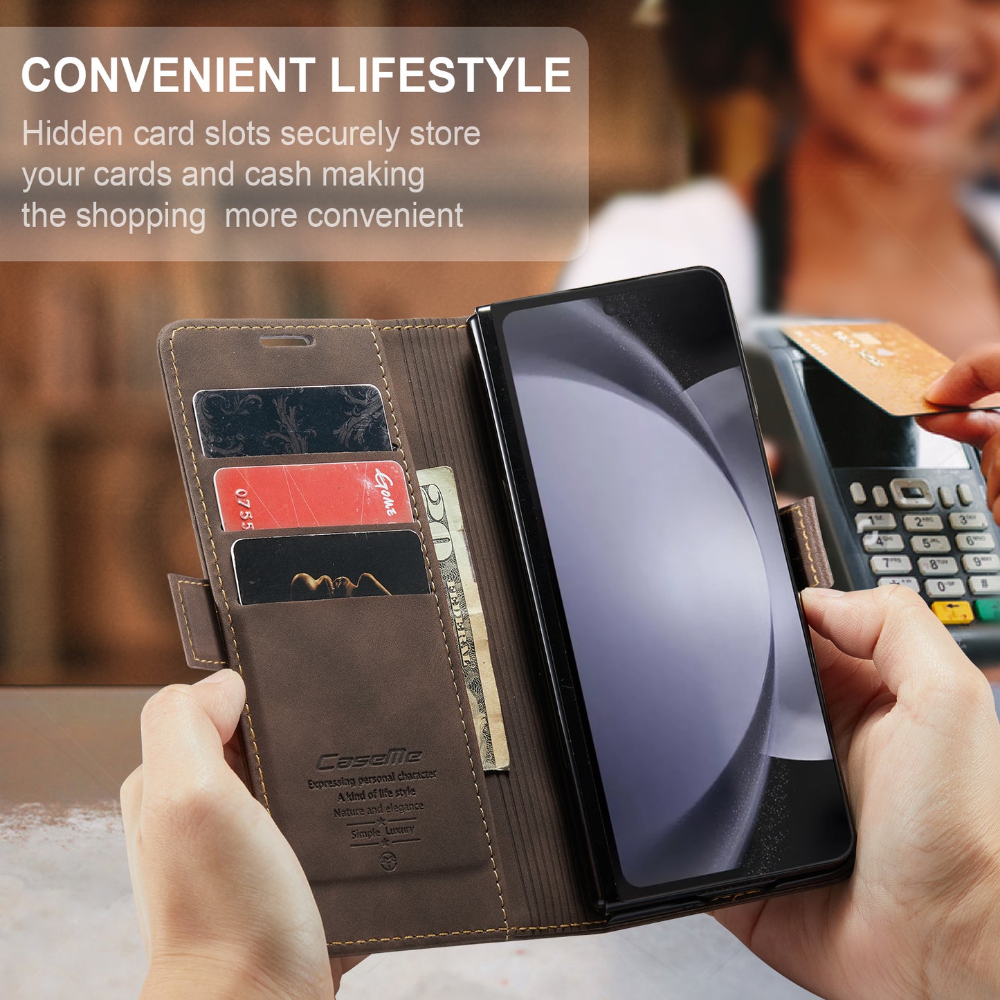 Multi-Function Retro Wallet Case for Samsung Galaxy Z Fold