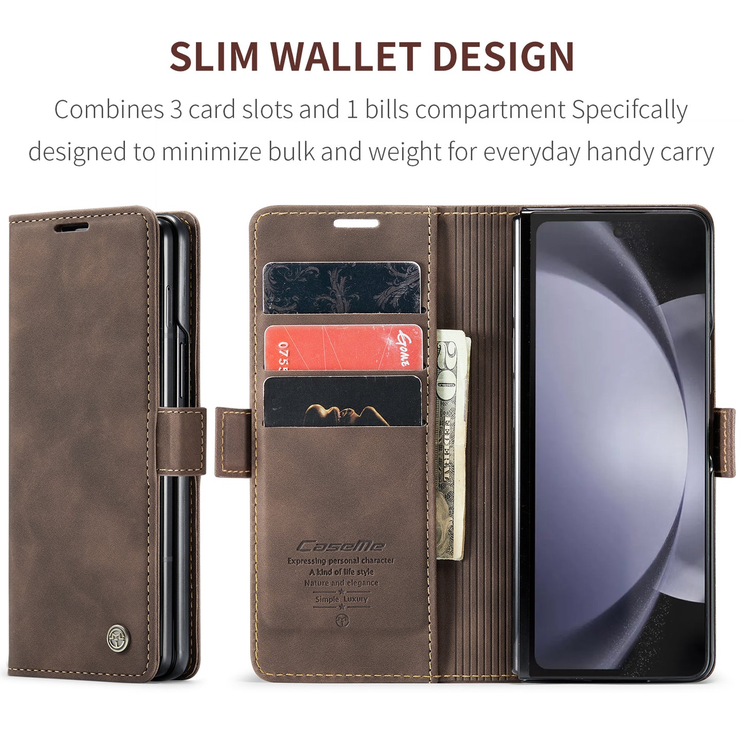 Multi-Function Retro Wallet Case for Samsung Galaxy Z Fold