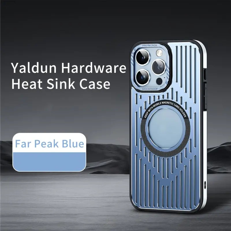 Aluminum Alloy Heat Dissipation Magnetic Phone Case for iPhone