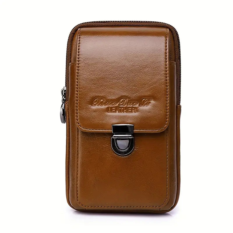 Leather Waist Bag for Cellphone