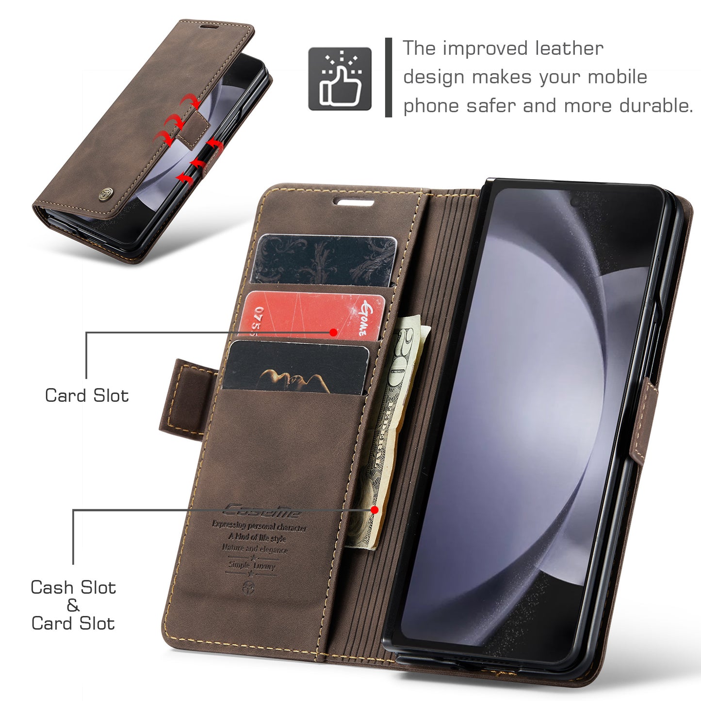 Multi-Function Retro Wallet Case for Samsung Galaxy Z Fold