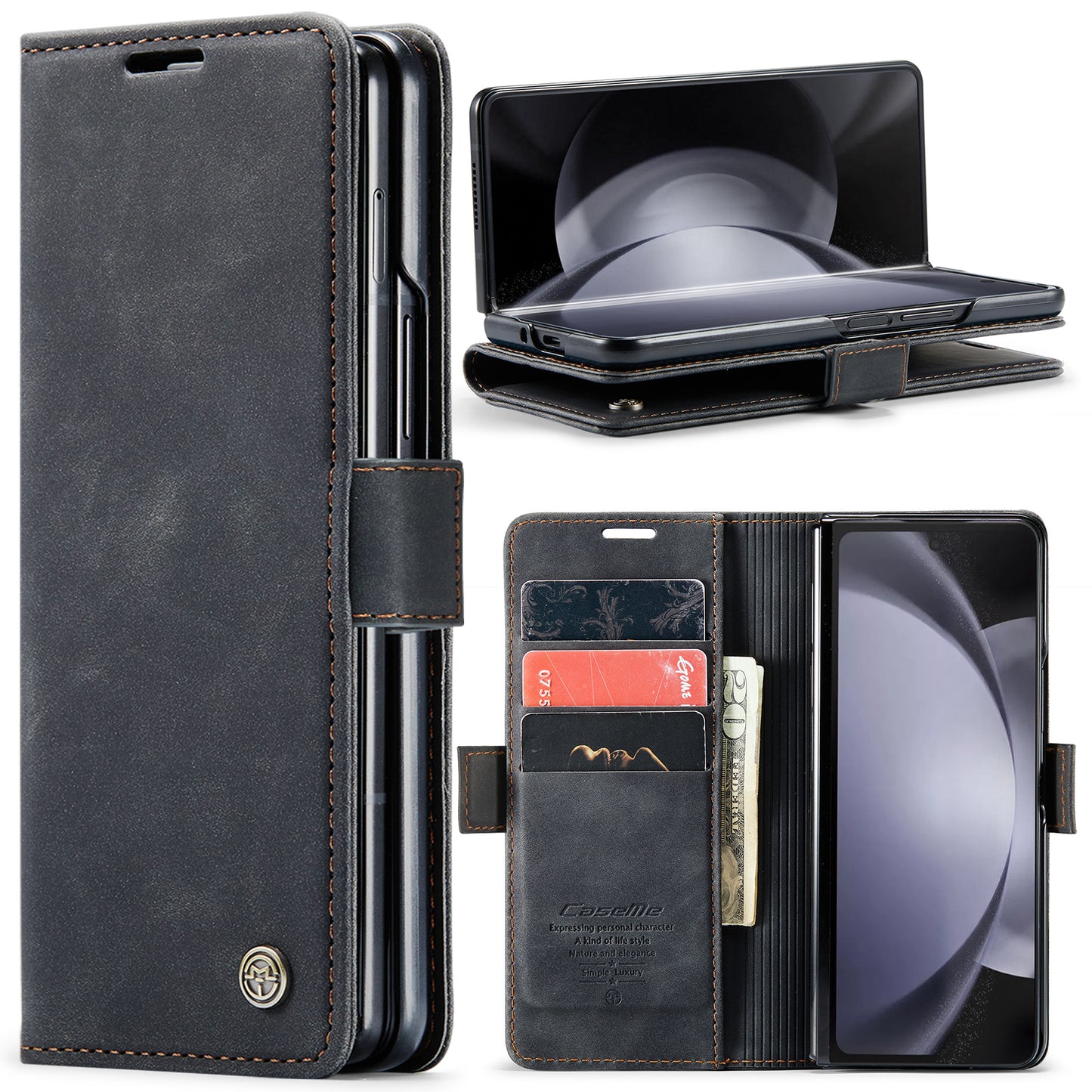 Multi-Function Retro Wallet Case for Samsung Galaxy Z Fold