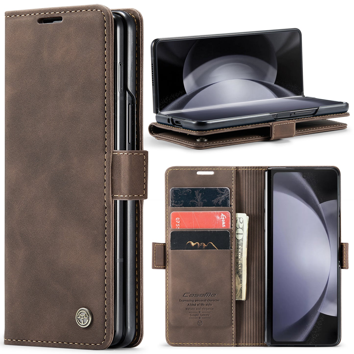 Multi-Function Retro Wallet Case for Samsung Galaxy Z Fold