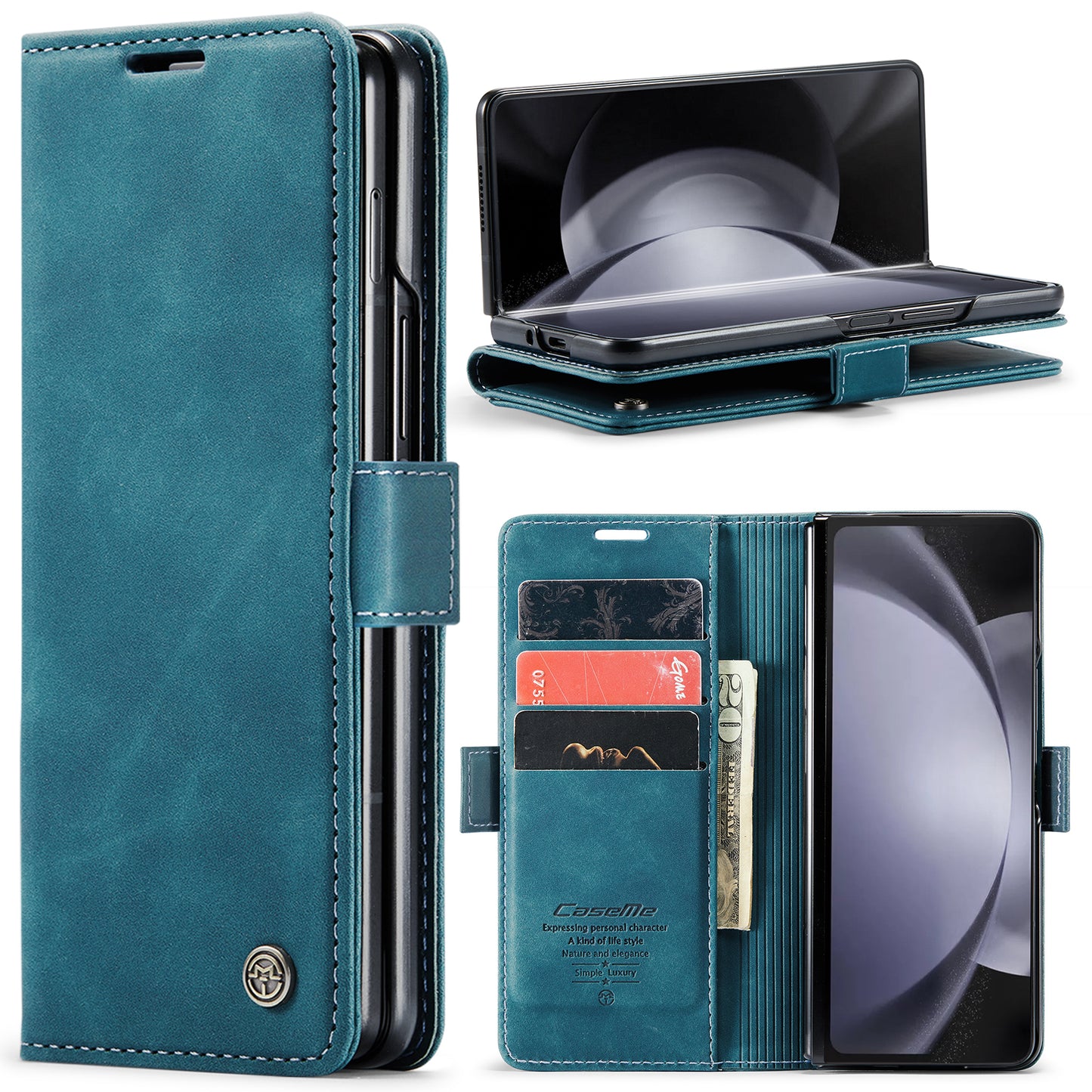 Multi-Function Retro Wallet Case for Samsung Galaxy Z Fold