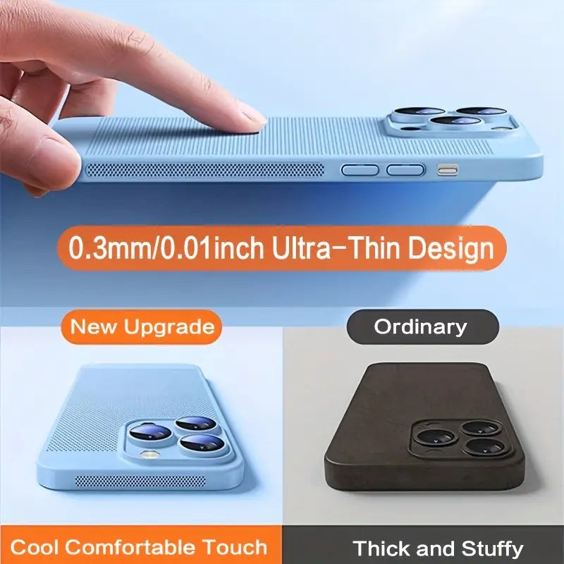 Ultra Thin Heat Dissipation Breathable Phone Case for iPhone