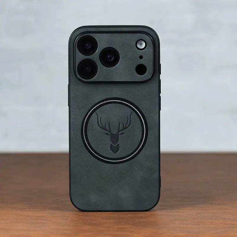 Luxury Retro Faux Sheepskin Leather Case for iPhone 17 | Shockproof, Magnetic Wireless Charging