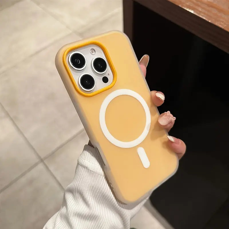 Matte Luxury Candy-Colored Phone Case for iPhone 17 | Shockproof & Magnetic Wireless Charging