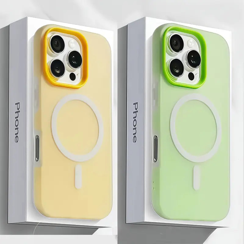 Matte Luxury Candy-Colored Phone Case for iPhone 17 | Shockproof & Magnetic Wireless Charging
