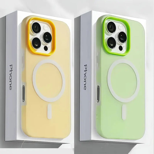 Matte Luxury Candy-Colored Phone Case for iPhone 17 | Shockproof & Magnetic Wireless Charging